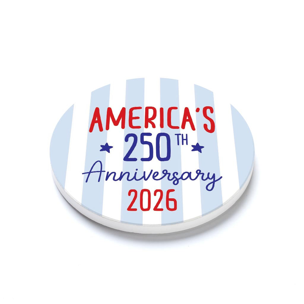 Ceramic Round Coaster-4th of July 250th Anniversary -1