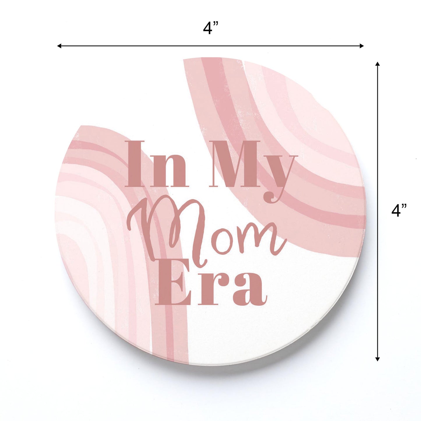Ceramic Round Coaster-In My Mom Era -3