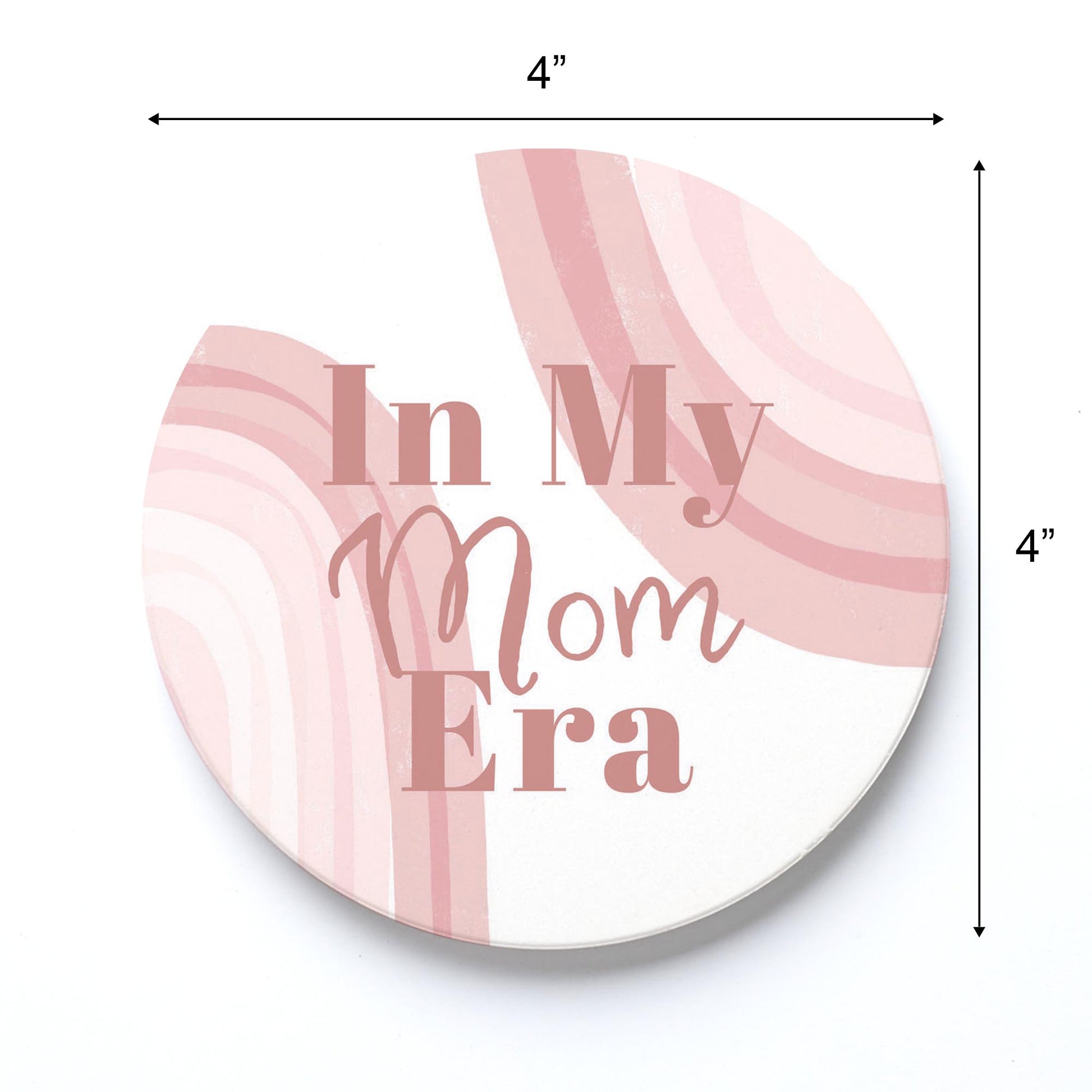 Ceramic Round Coaster-In My Mom Era -3