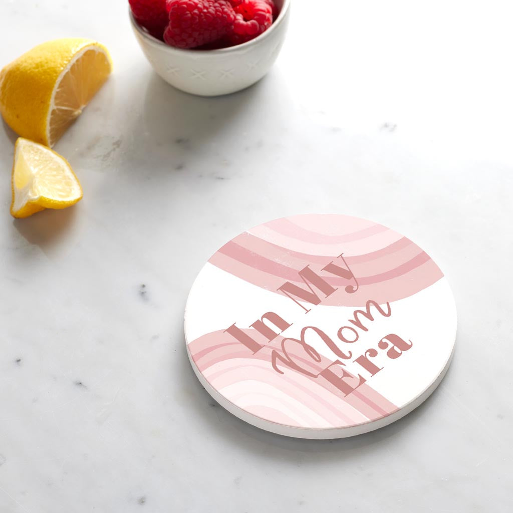 Ceramic Round Coaster-In My Mom Era -4