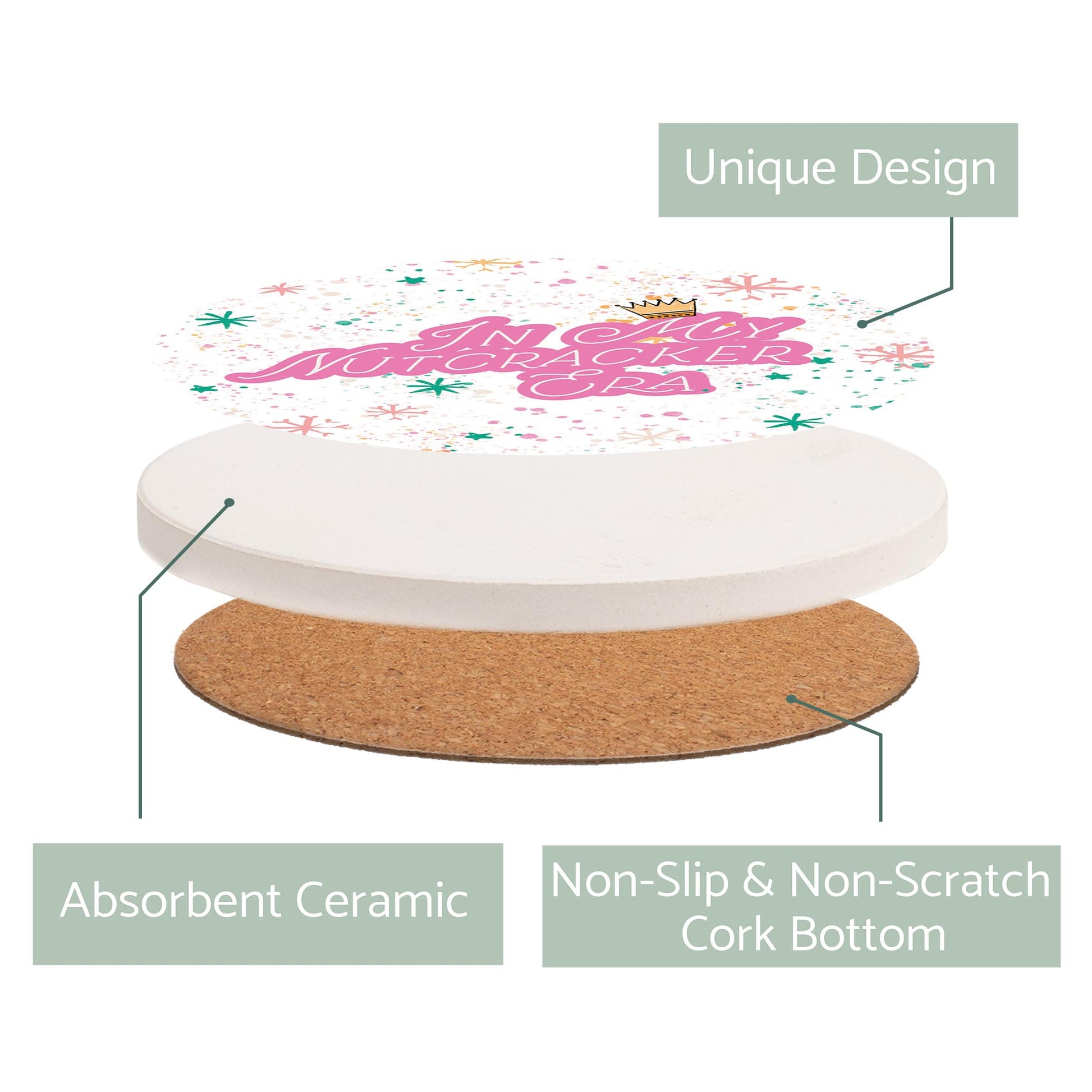 Ceramic Round Coaster-In My Nutcracker Era -2