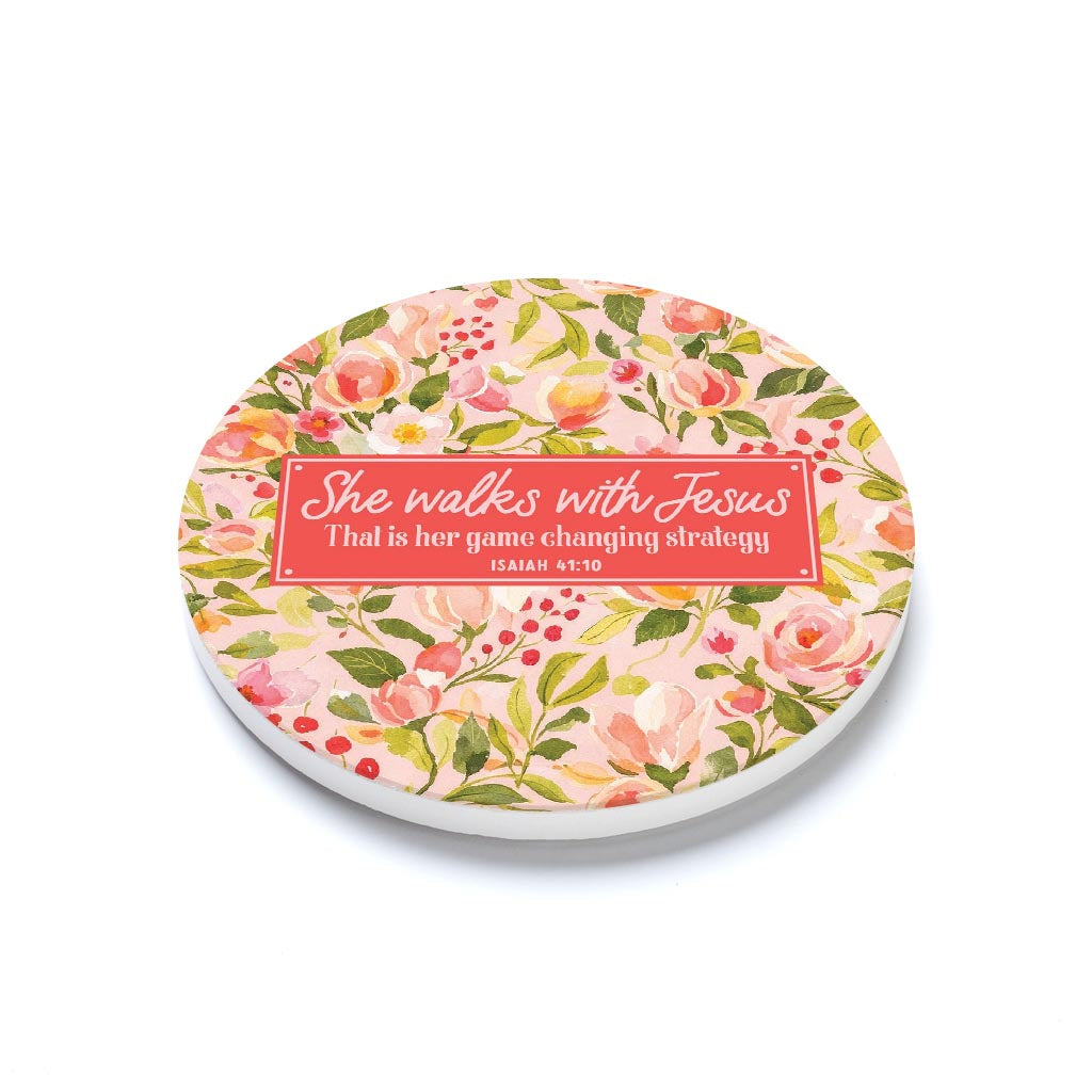Ceramic Round Coaster-Faithful Promises -1