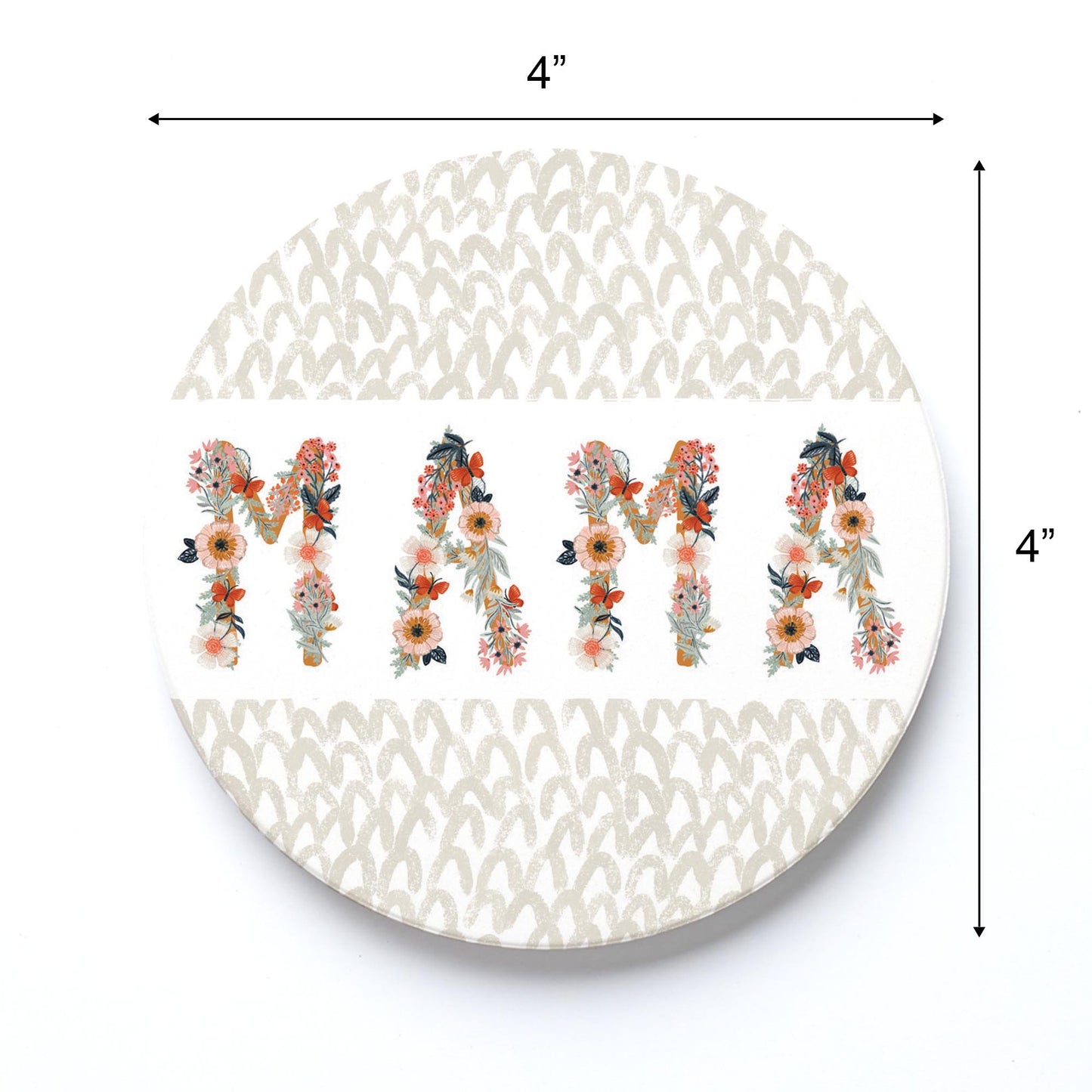 Ceramic Round Coaster-Pretty Things Mama