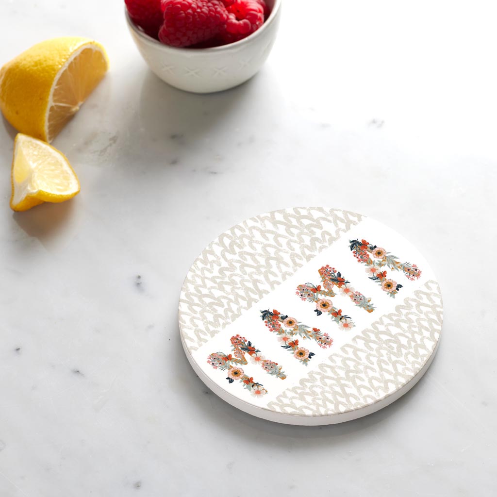 Ceramic Round Coaster-Pretty Things Mama