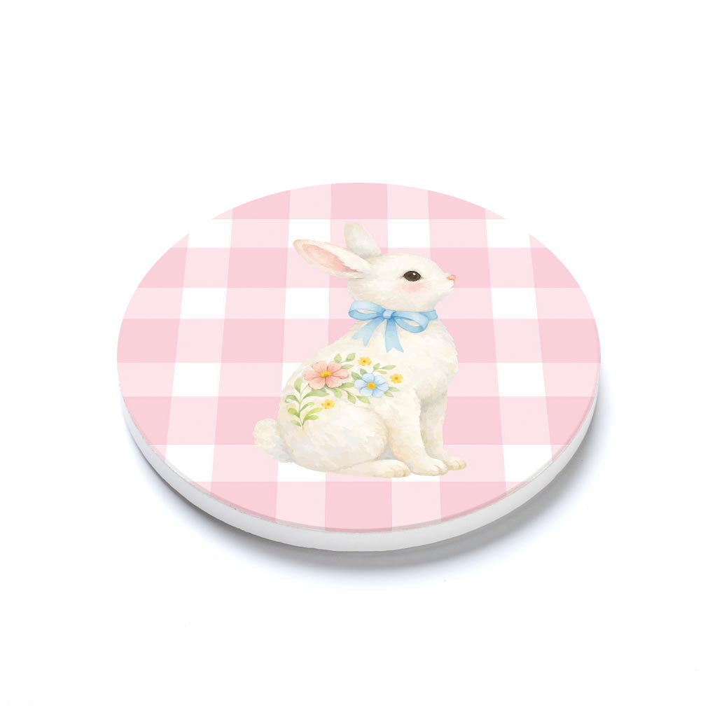 Ceramic Round Coaster-Cottage Easter -1