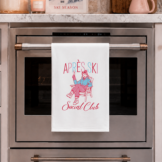 Cotton Tea Towel-Après Ski | Gift | Lodge