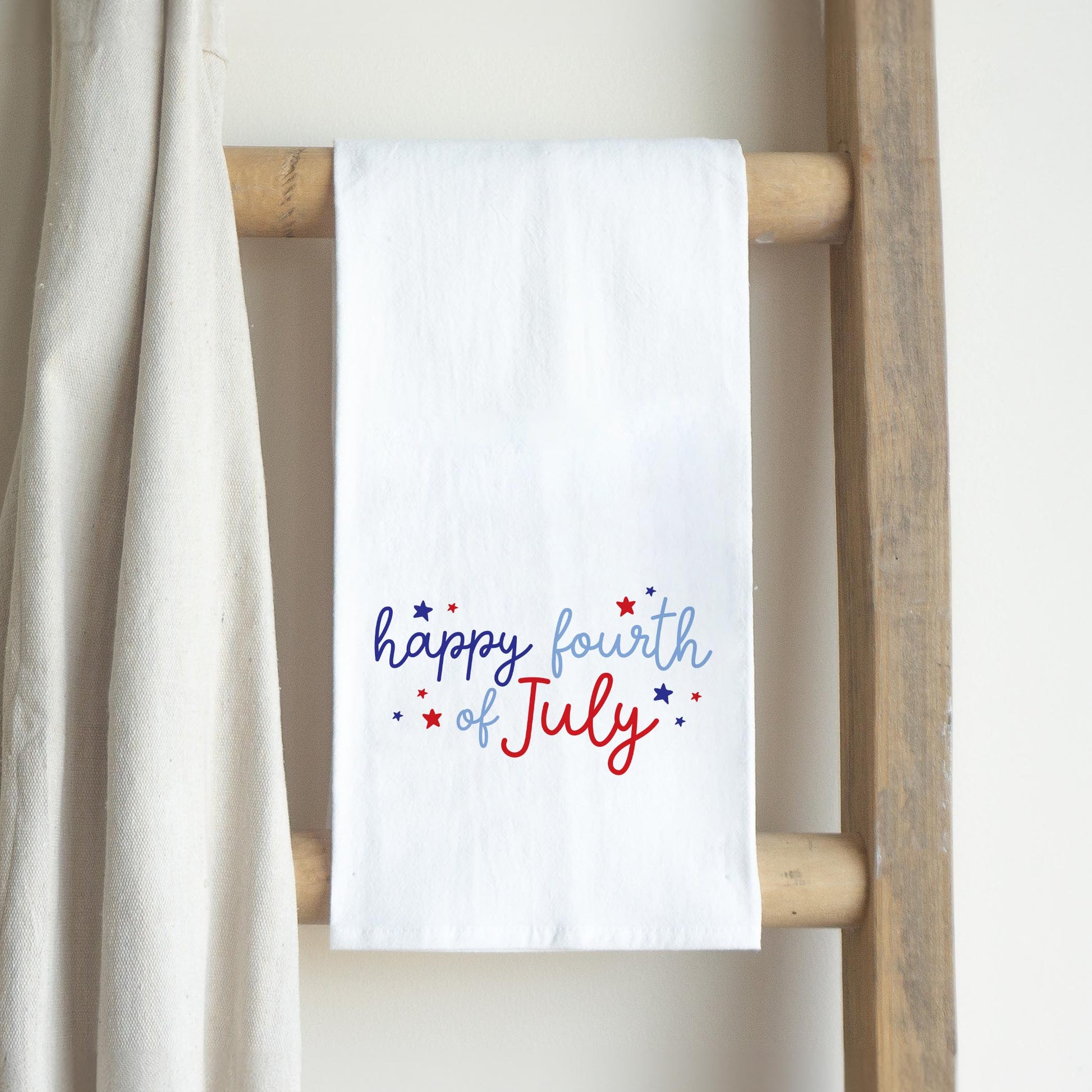 Cotton Tea Towel White-4th of July 250th Anniversary -2