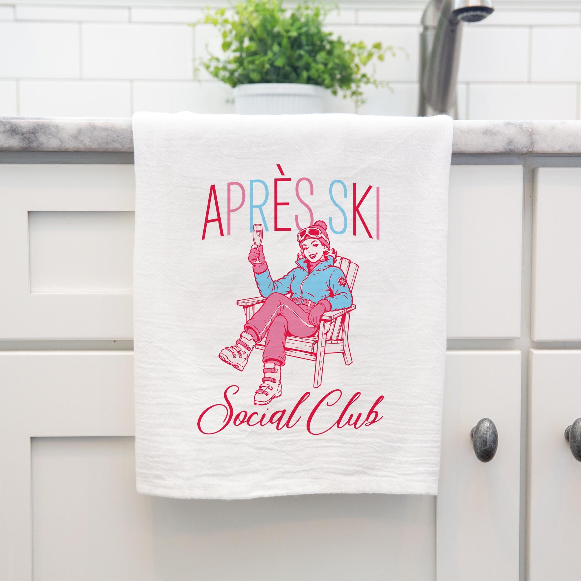 Cotton Tea Towel White-Après Ski -4