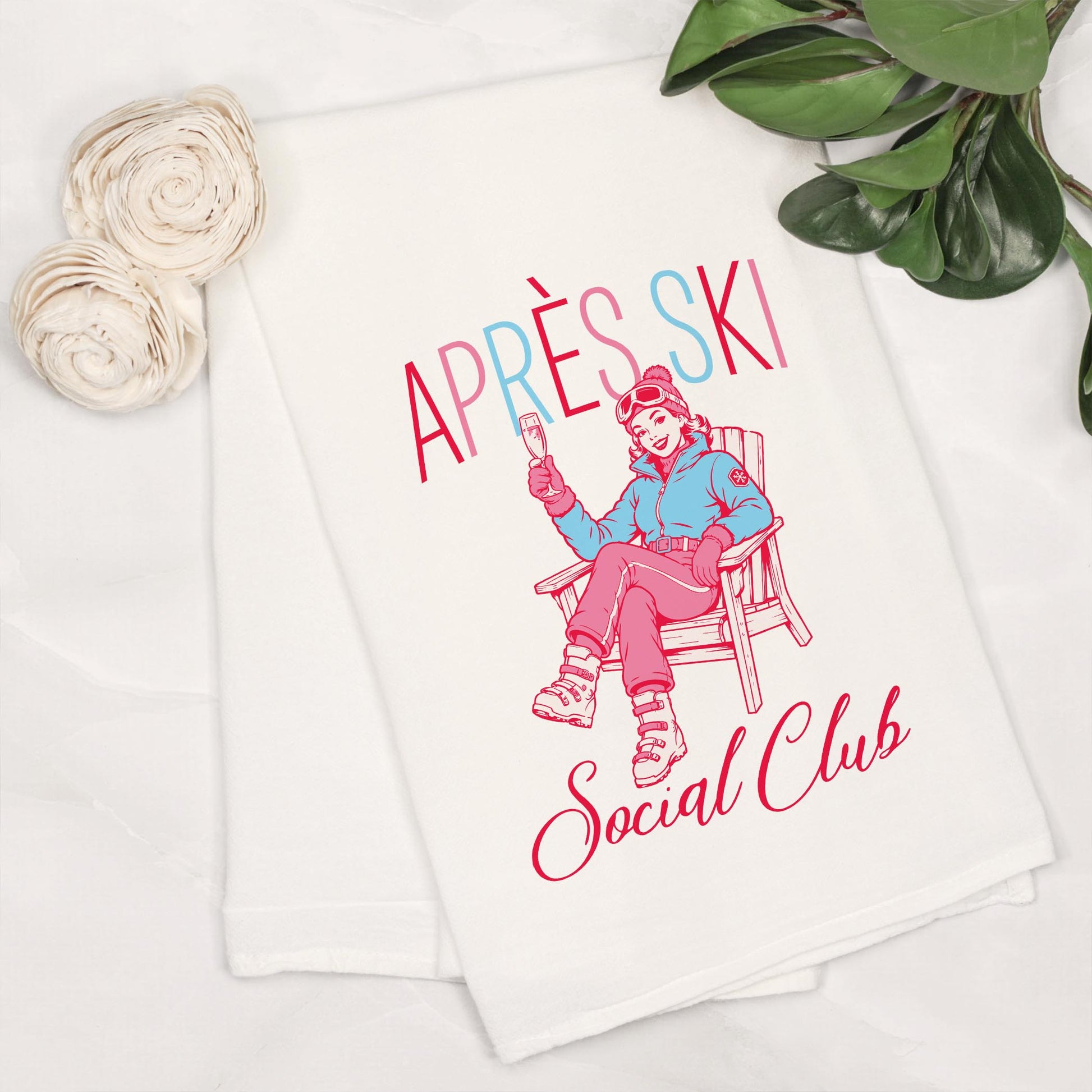 Cotton Tea Towel White-Après Ski -6