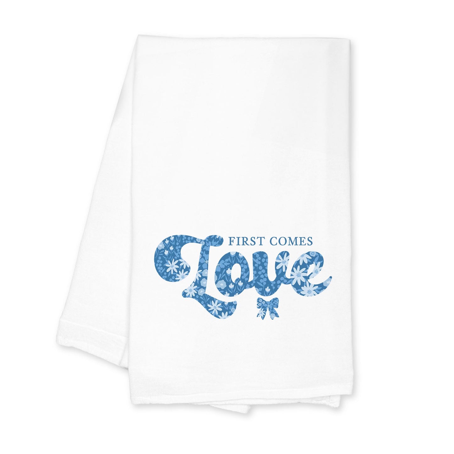 Cotton Tea Towel White-Happily Ever After -0
