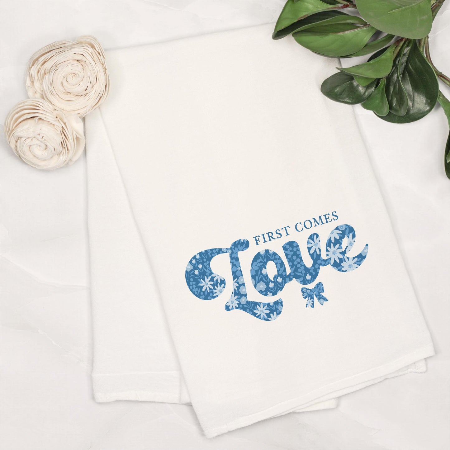Cotton Tea Towel White-Happily Ever After -6