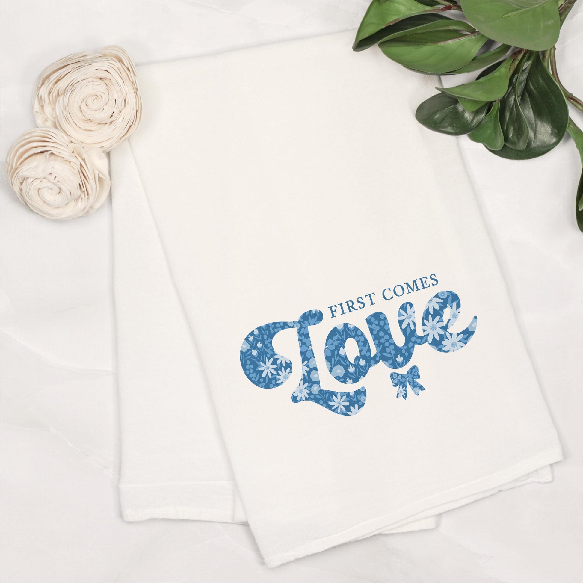 Cotton Tea Towel White-Happily Ever After -6