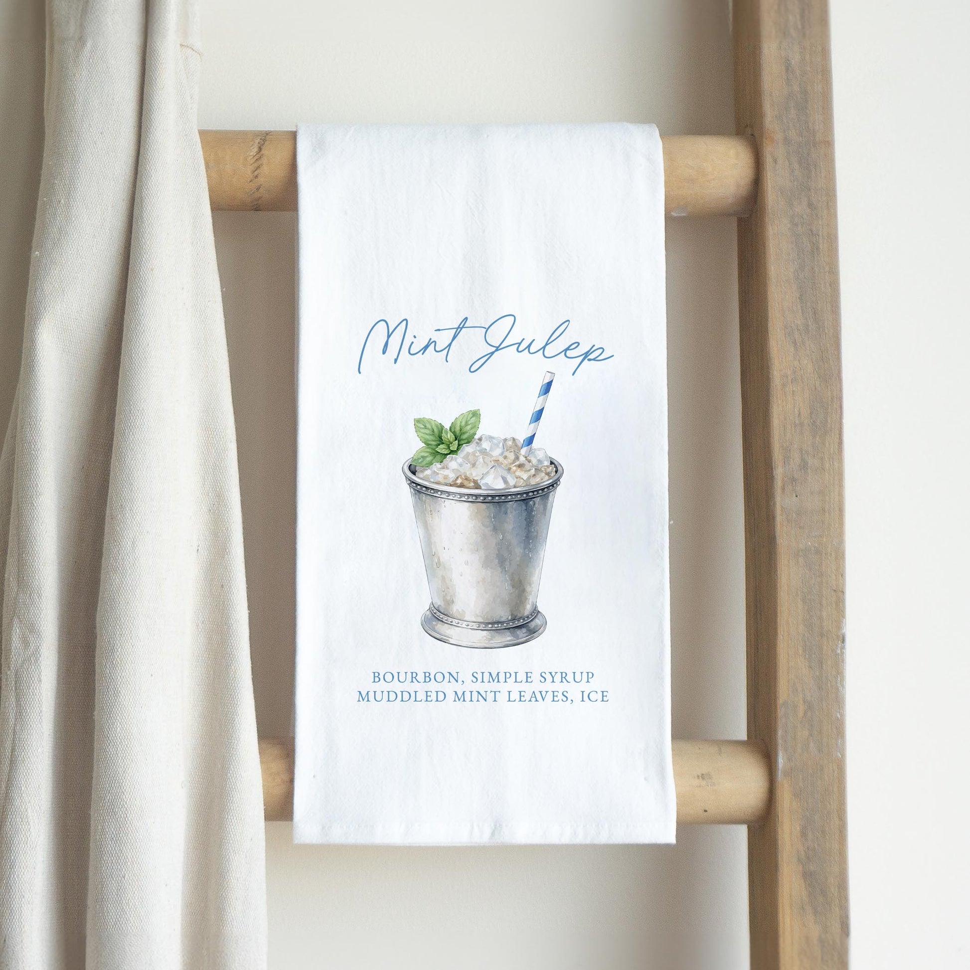 Cotton Tea Towel White-Derby -2