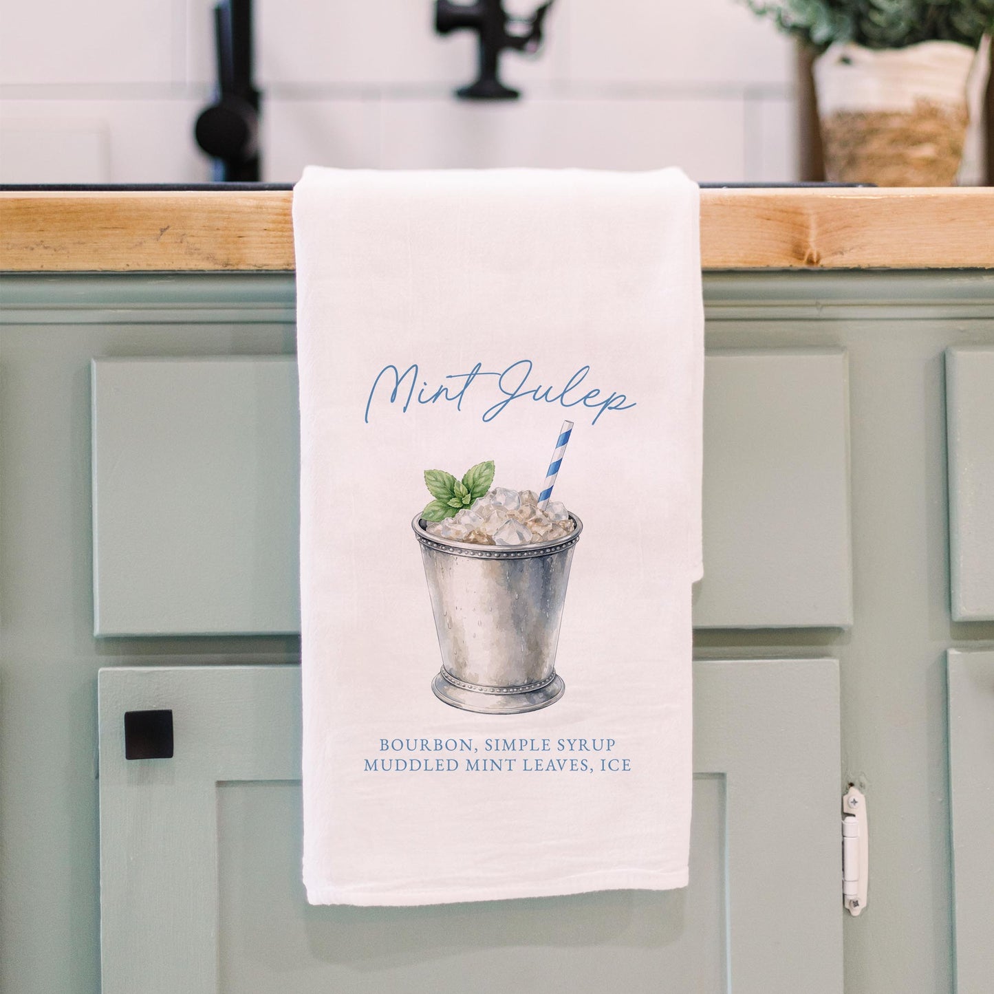 Cotton Tea Towel White-Derby -3