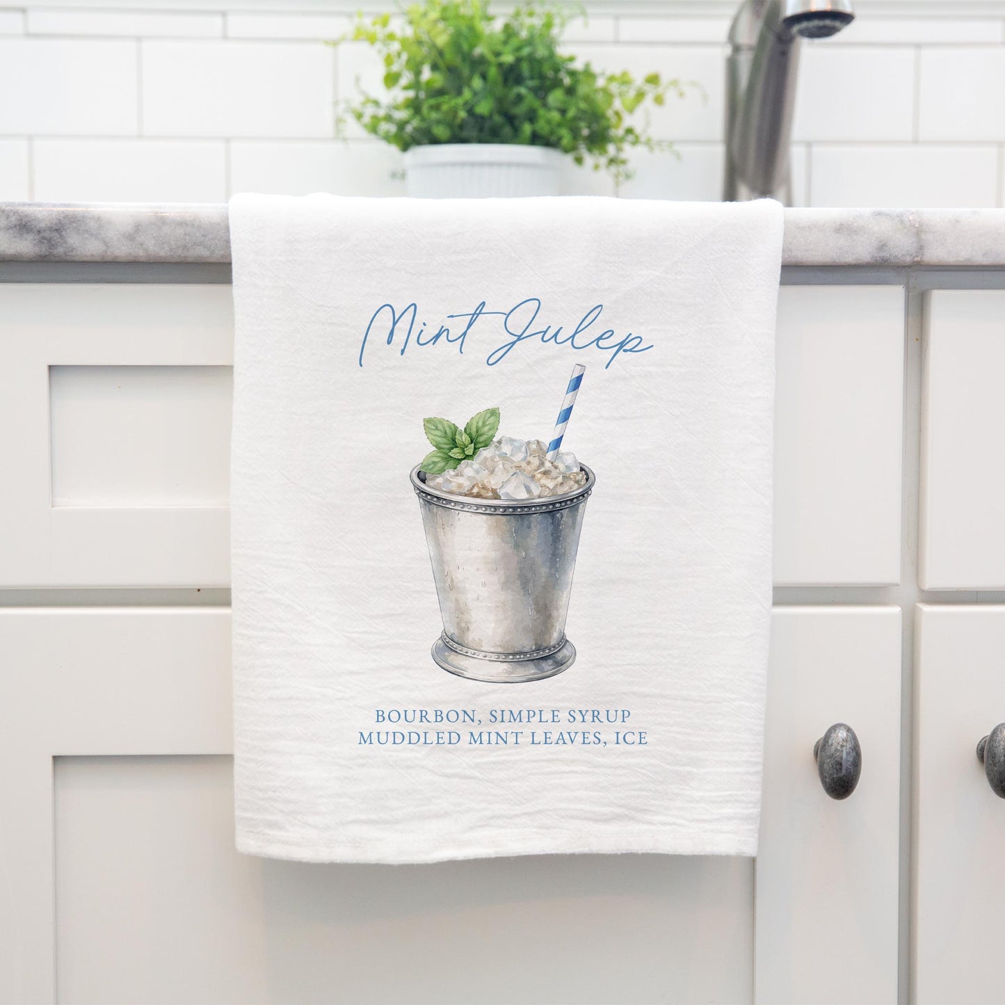 Cotton Tea Towel White-Derby -4