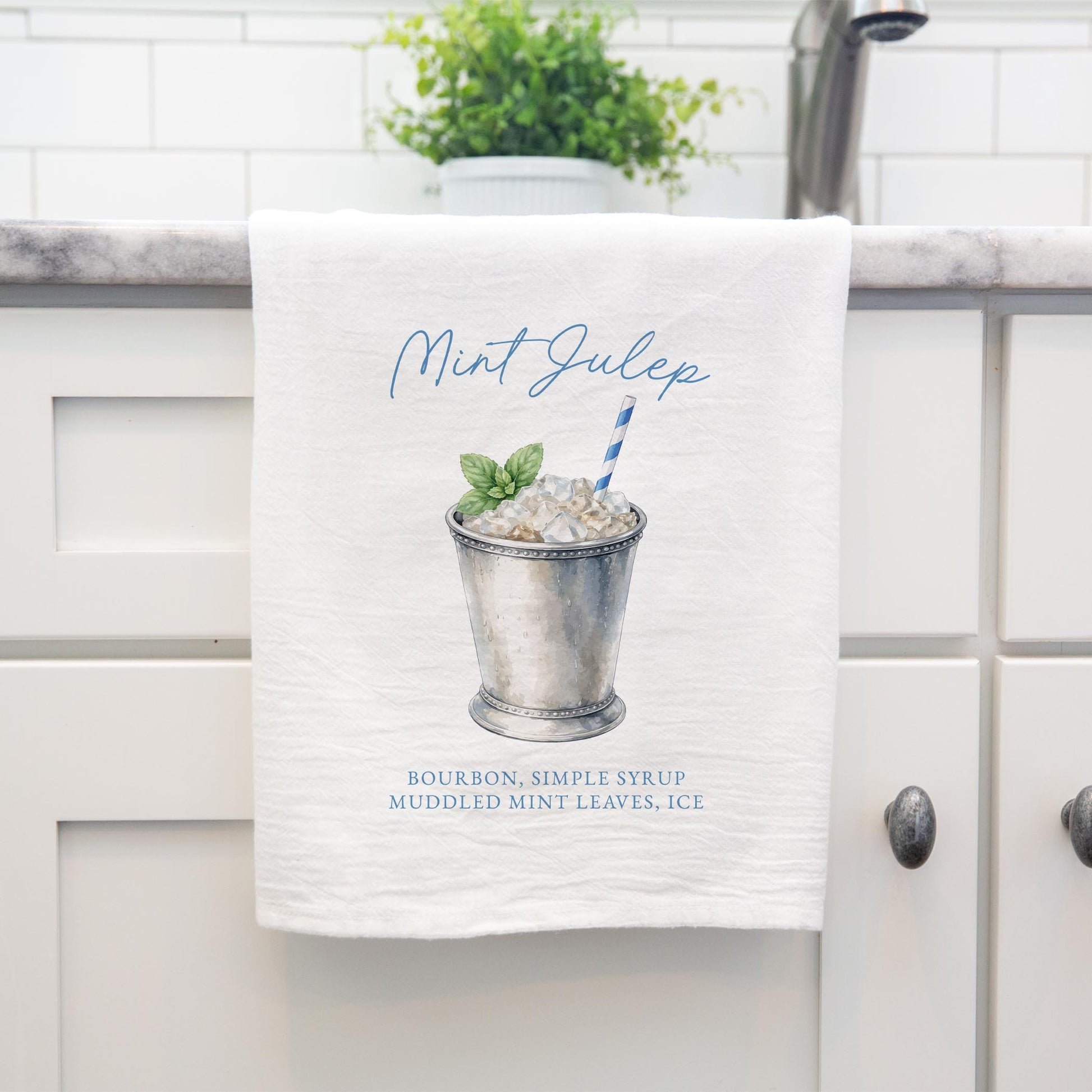 Cotton Tea Towel White-Derby -4
