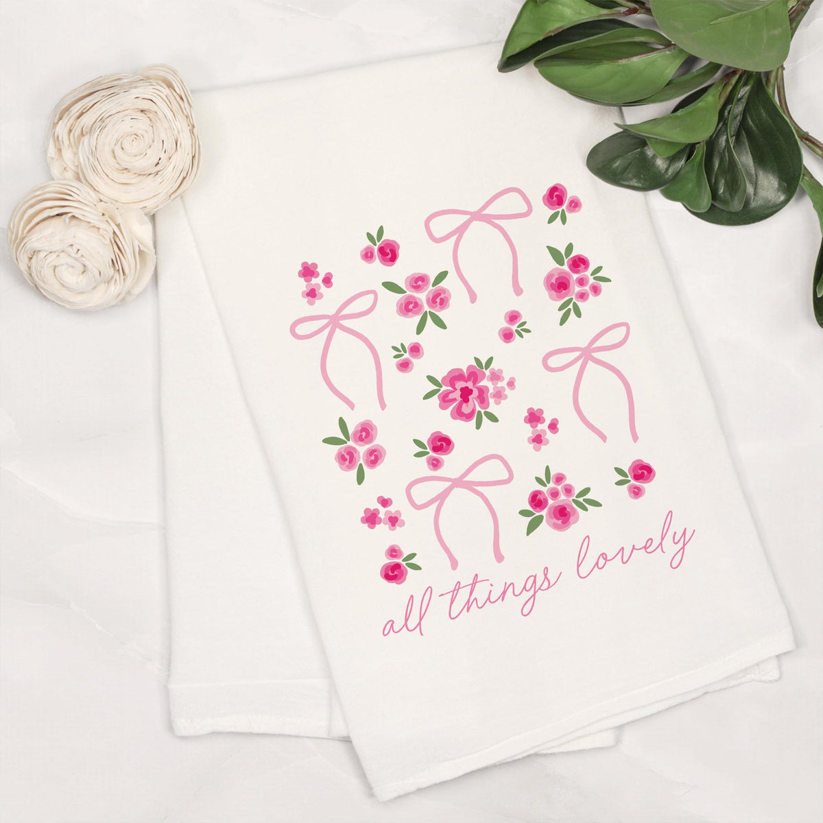 Cotton Tea Towel White-All Things Lovely -6