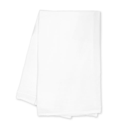 Custom White Cotton Tea Towel