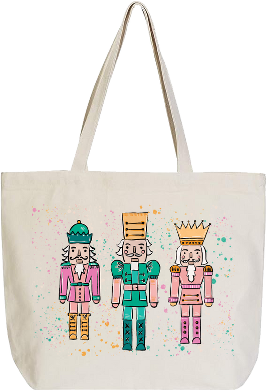 Confetti Nutcracker Canvas Tote Bag | Nutcracker Trio
