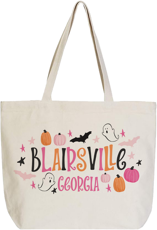 Love+Local Canvas Tote Bag | Happy Ghost