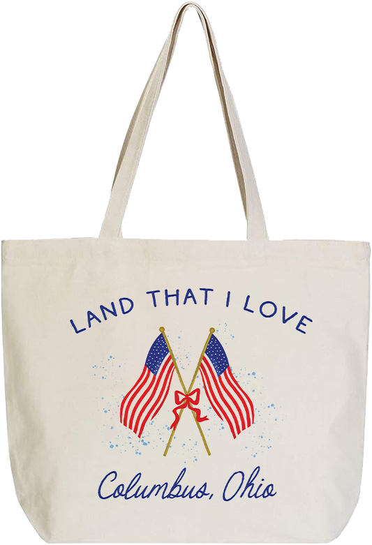 Love+Local Canvas Tote Bag | Land that I Love
