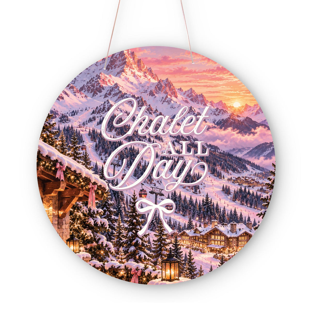 20" Door Hanger-Chalet Girl -0
