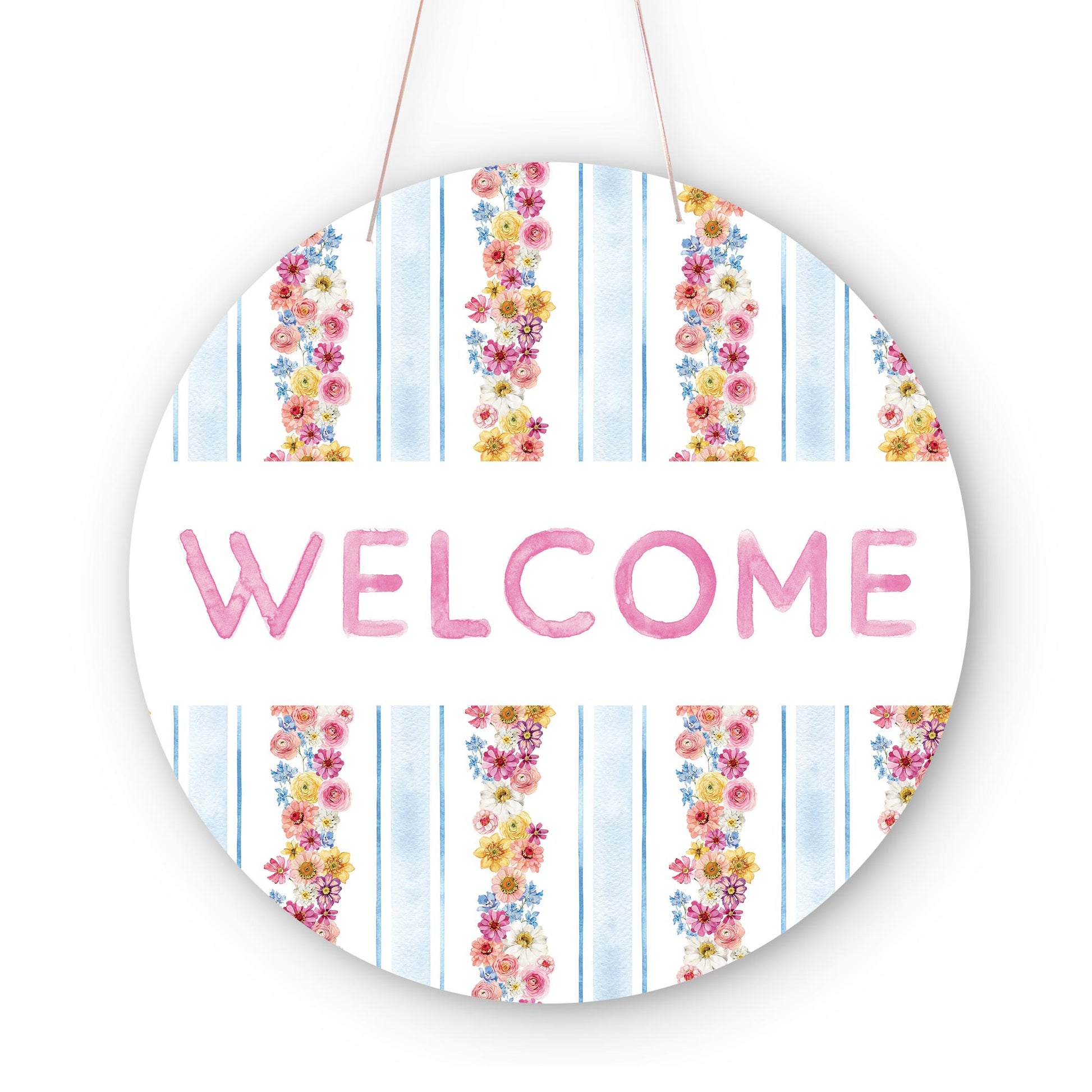 20" Door Hanger-Fantasy Garden Welcome -0