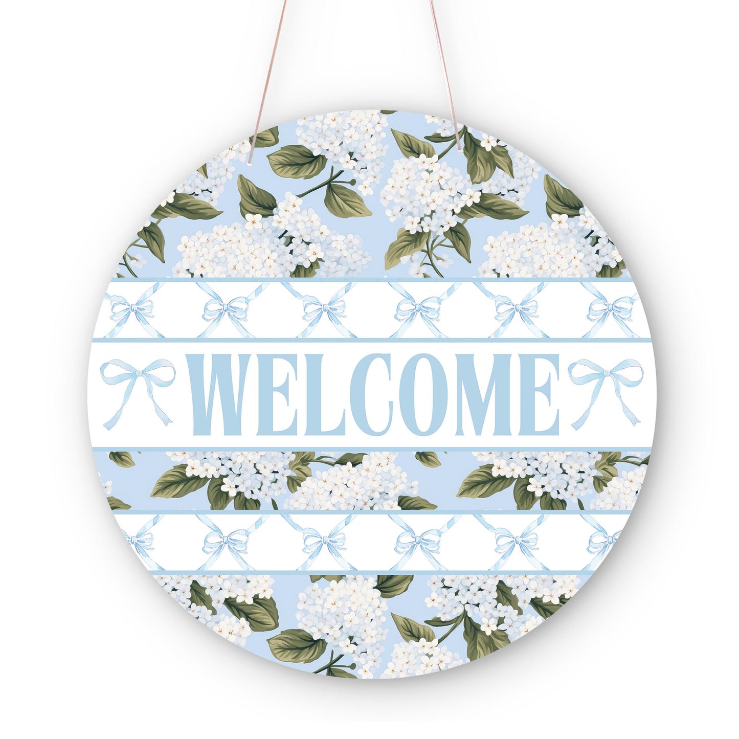 20" Door Hanger-Hydrangea Cottage -0