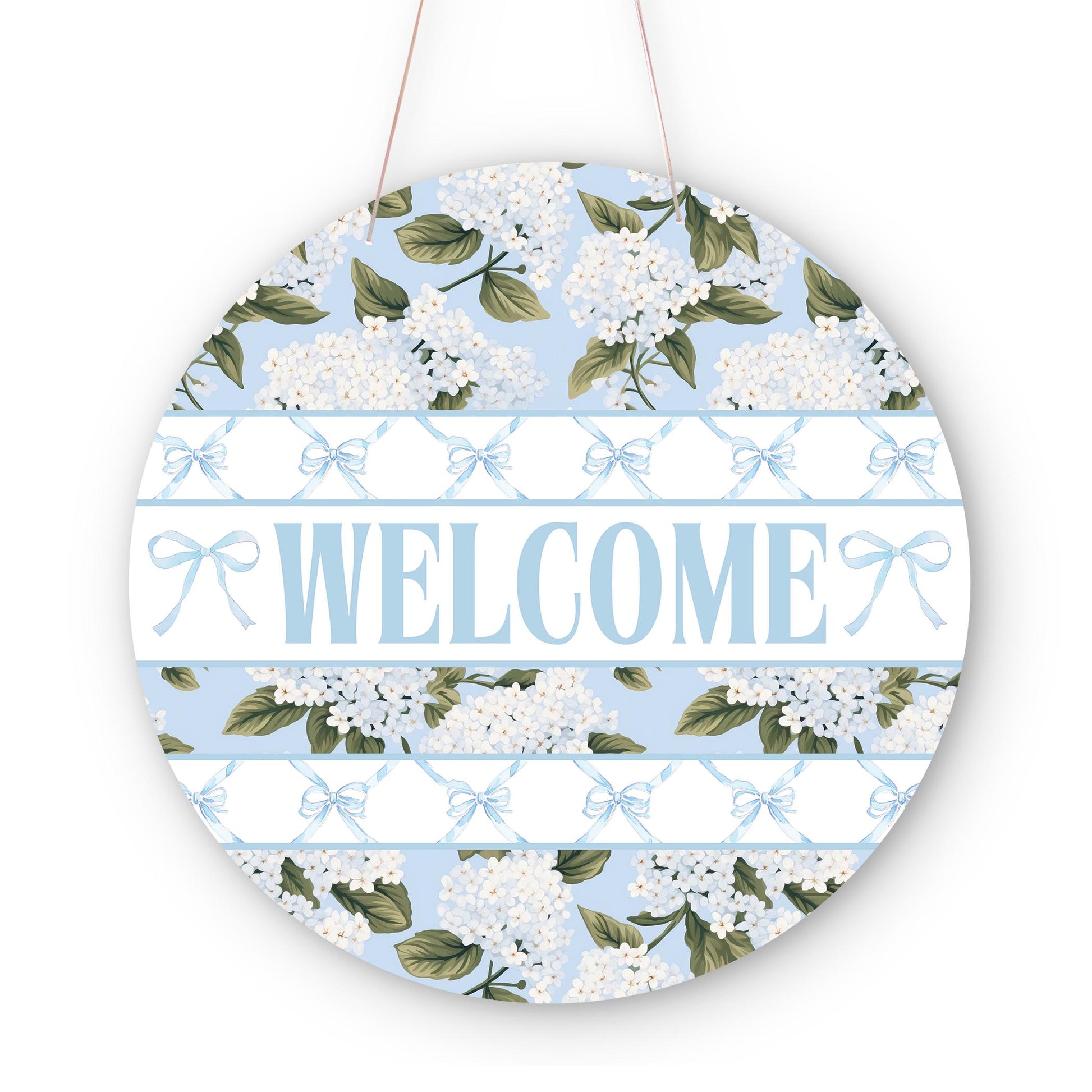 20" Door Hanger-Hydrangea Cottage -0