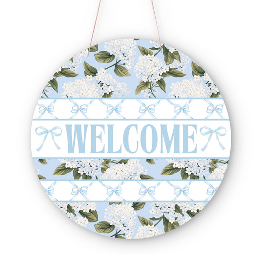 20" Door Hanger-Hydrangea Cottage -0