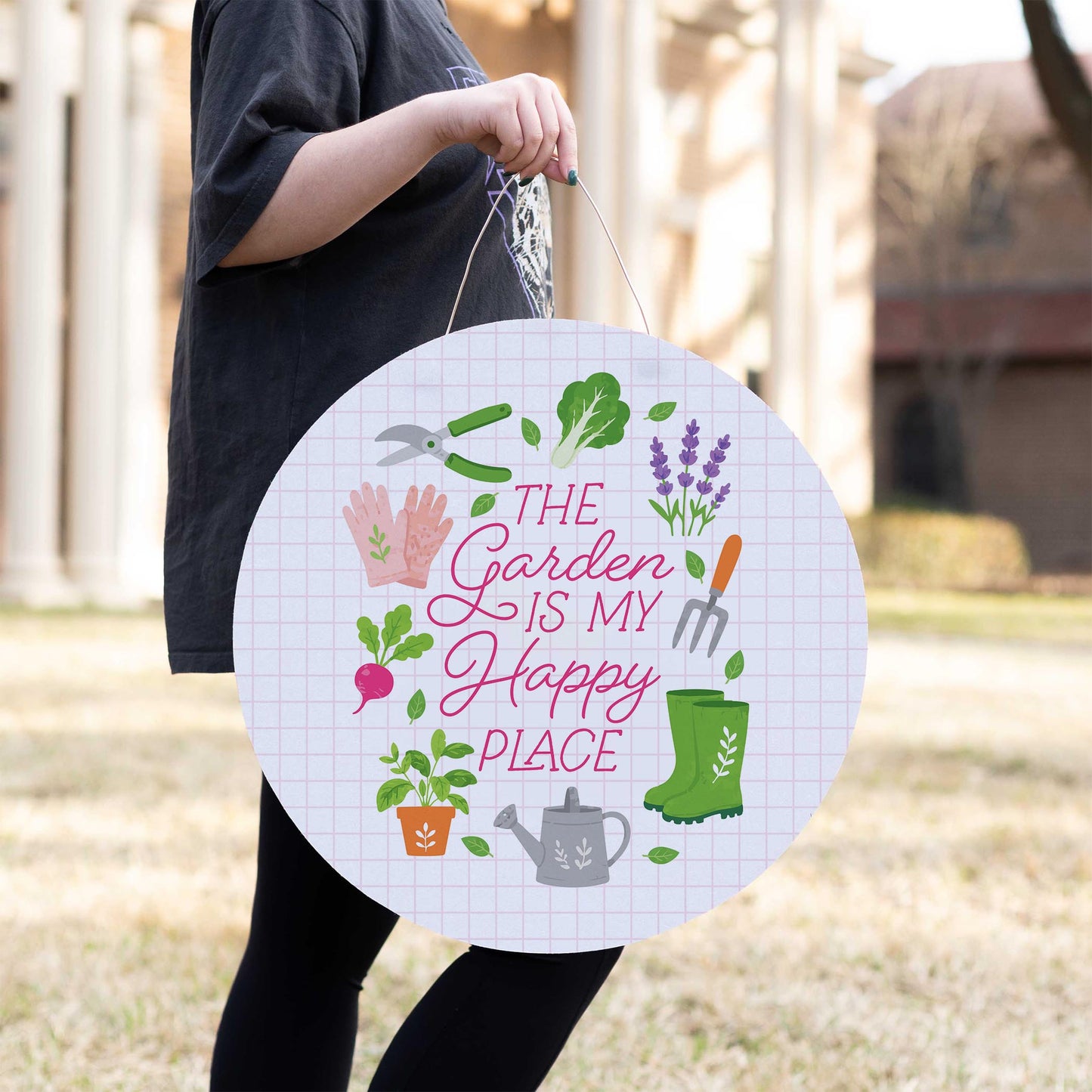 20" Door Hanger-Plant Lady -2