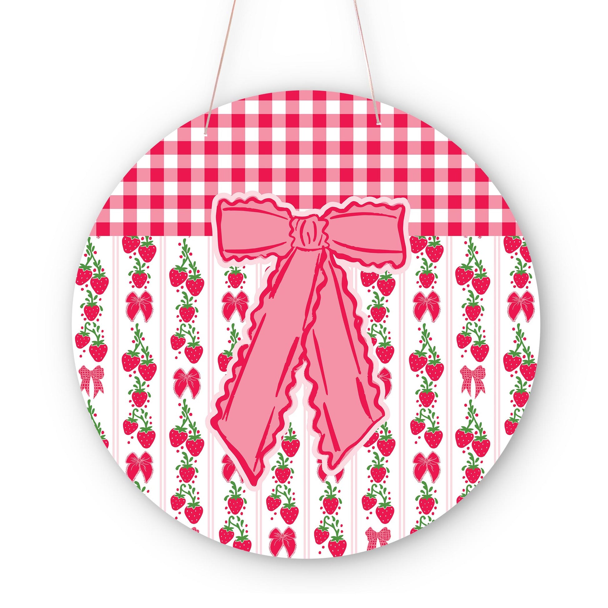 20" Door Hanger-Strawberry Parlor -0
