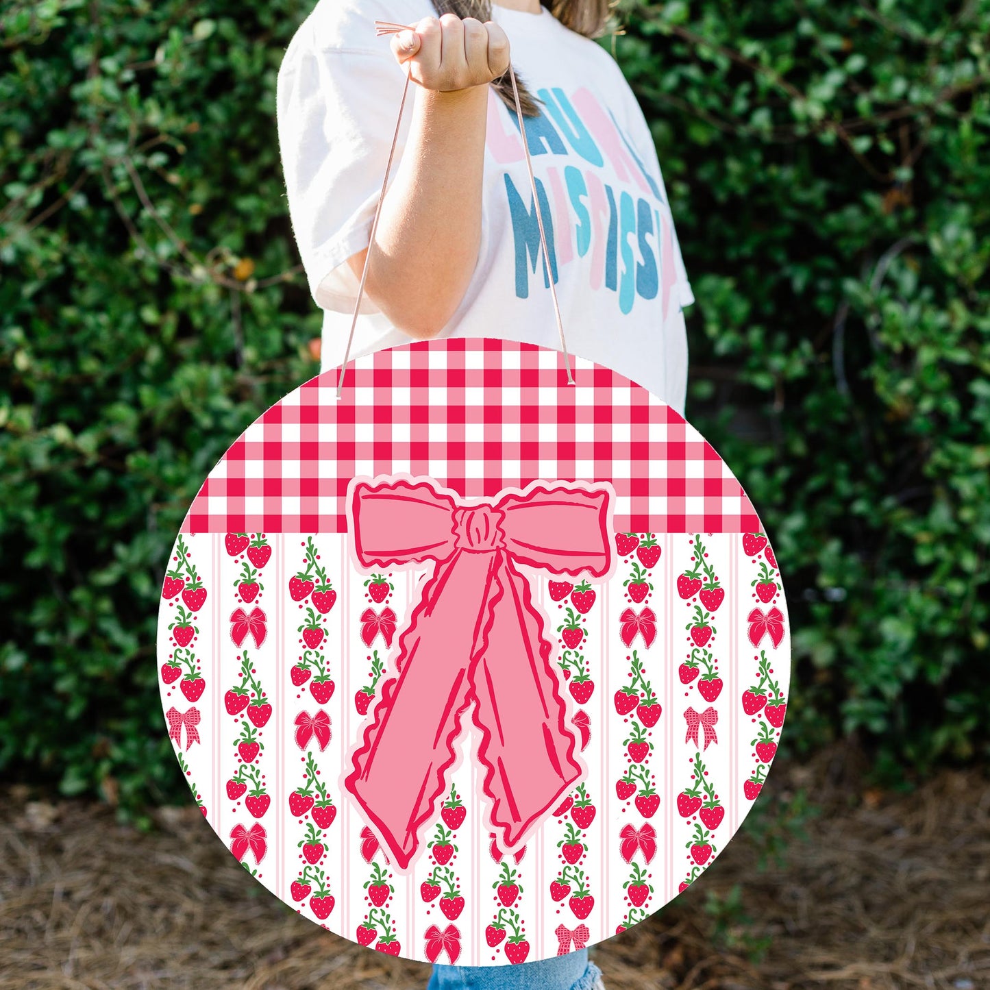 20" Door Hanger-Strawberry Parlor -1