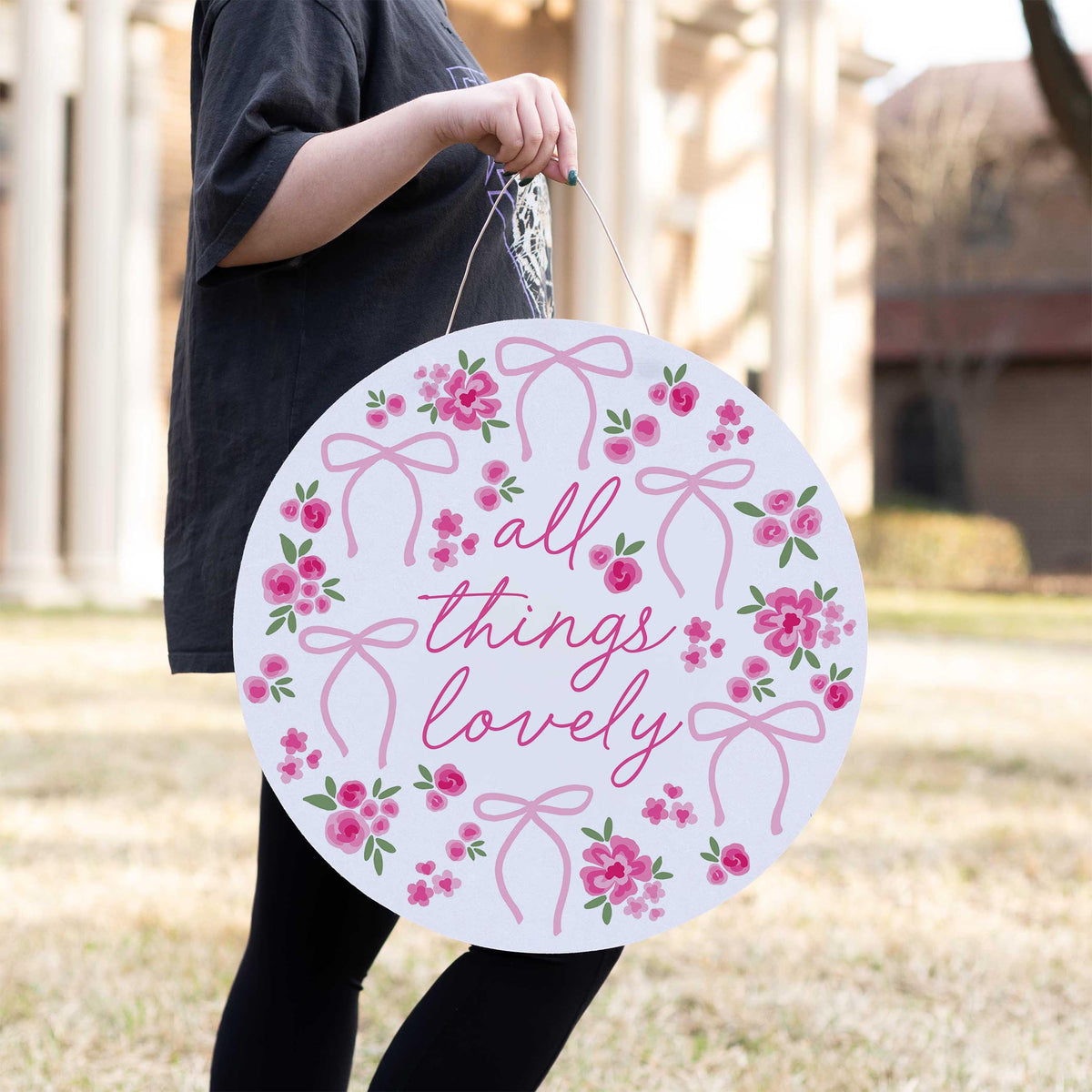 20" Door Hanger-All Things Lovely -2