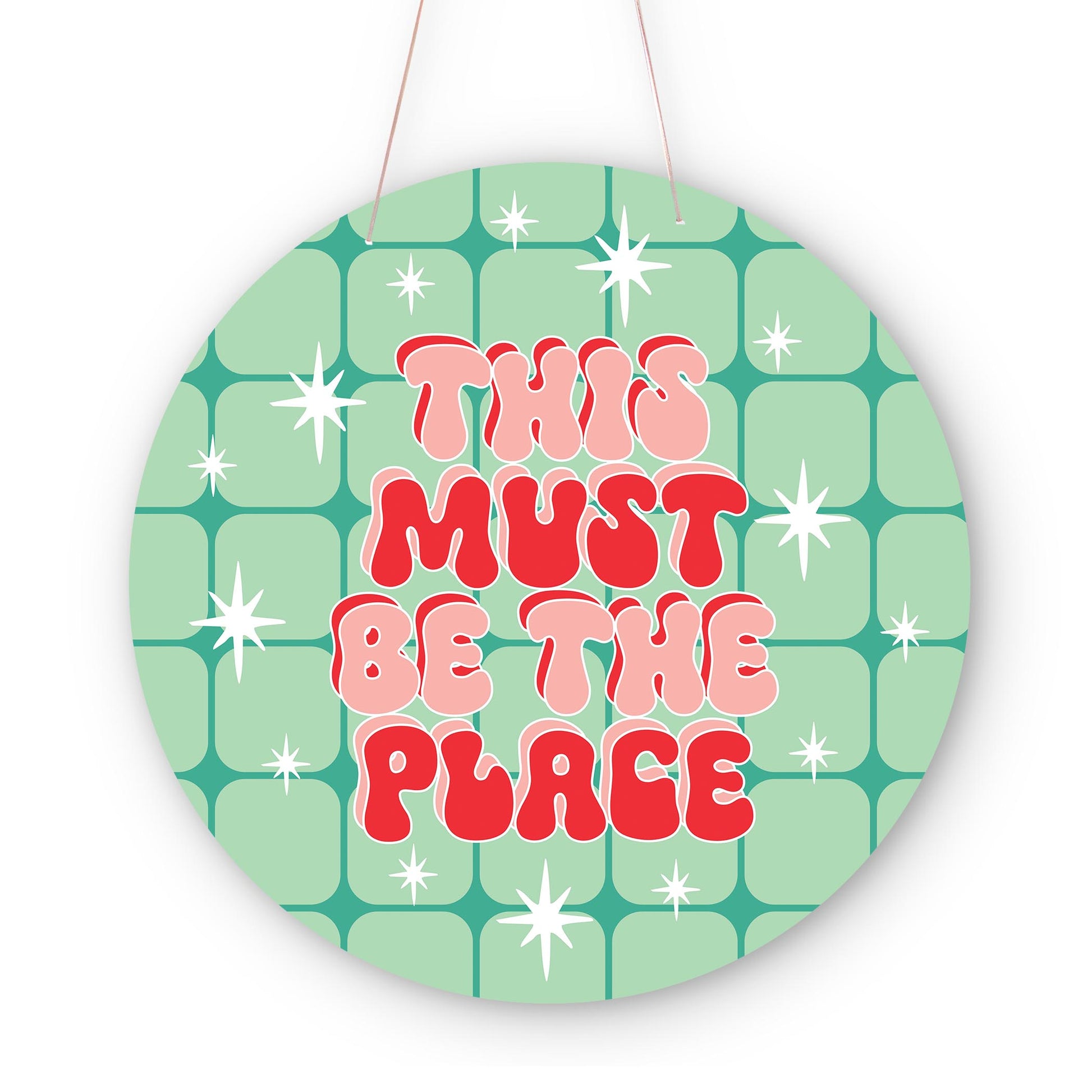 20" Door Hanger-Retro Kitchen -0