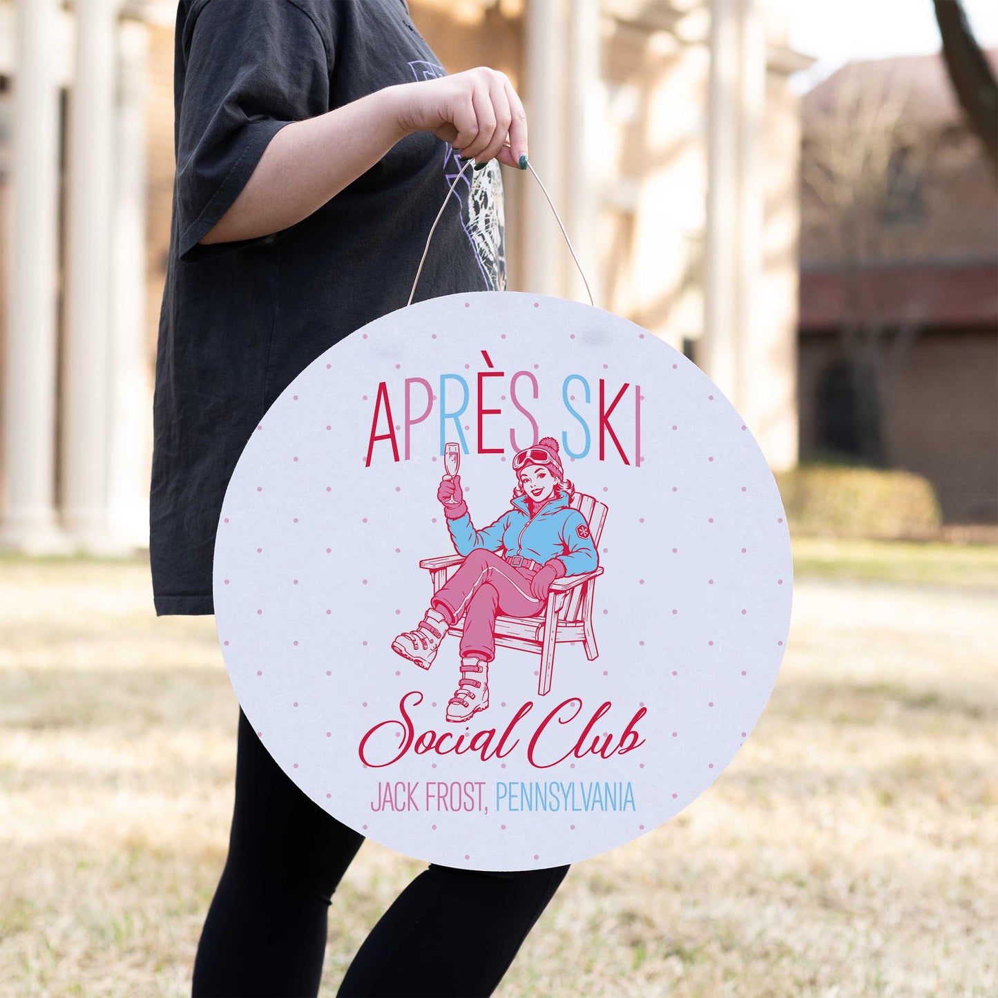20" Door Hanger-Love+Local Après Ski -2