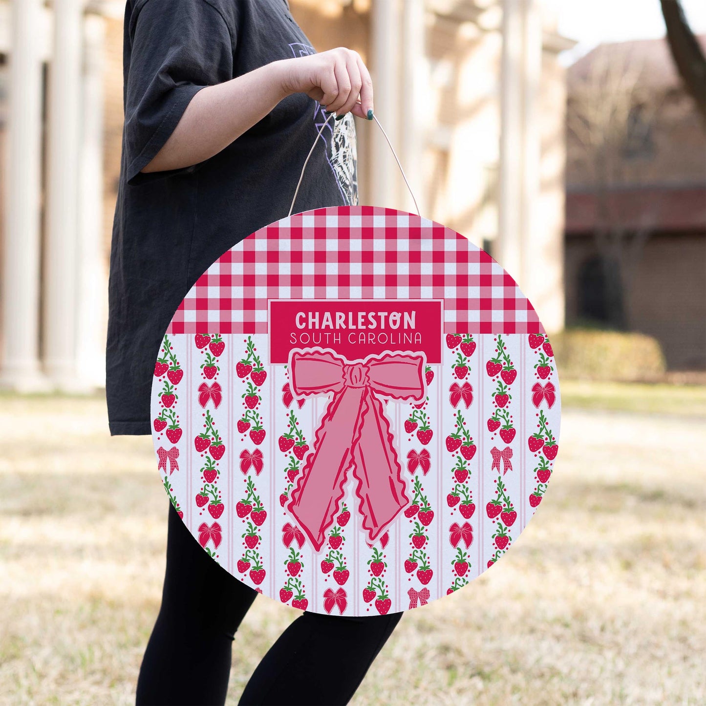 20" Door Hanger-Love+Local Strawberry Parlor -2