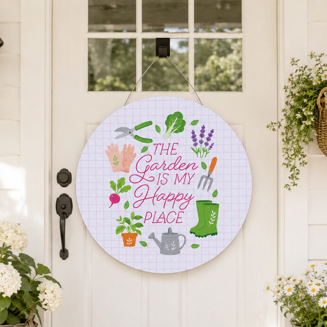 20" Door Hanger-Plant Lady
