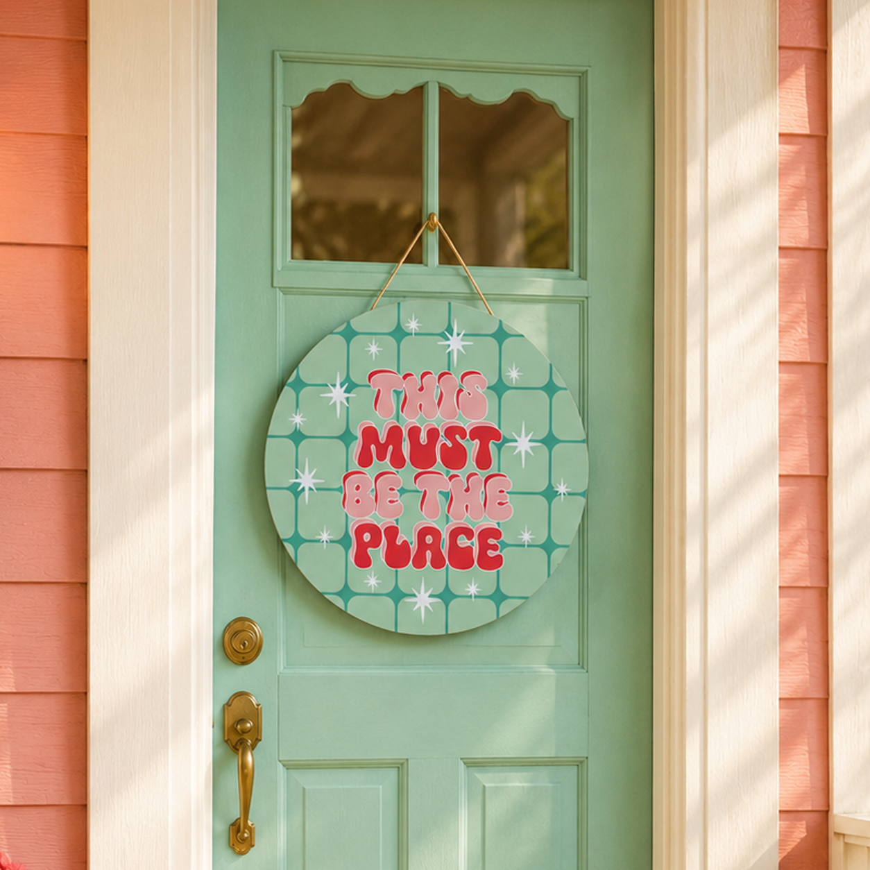 20" Door Hanger-Retro Kitchen