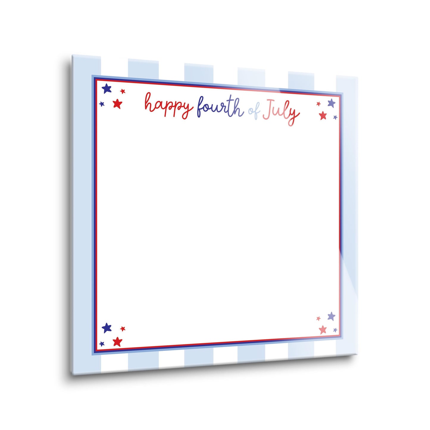 8x8 Glass Dry Erase-4th of July 250th Anniversary -1