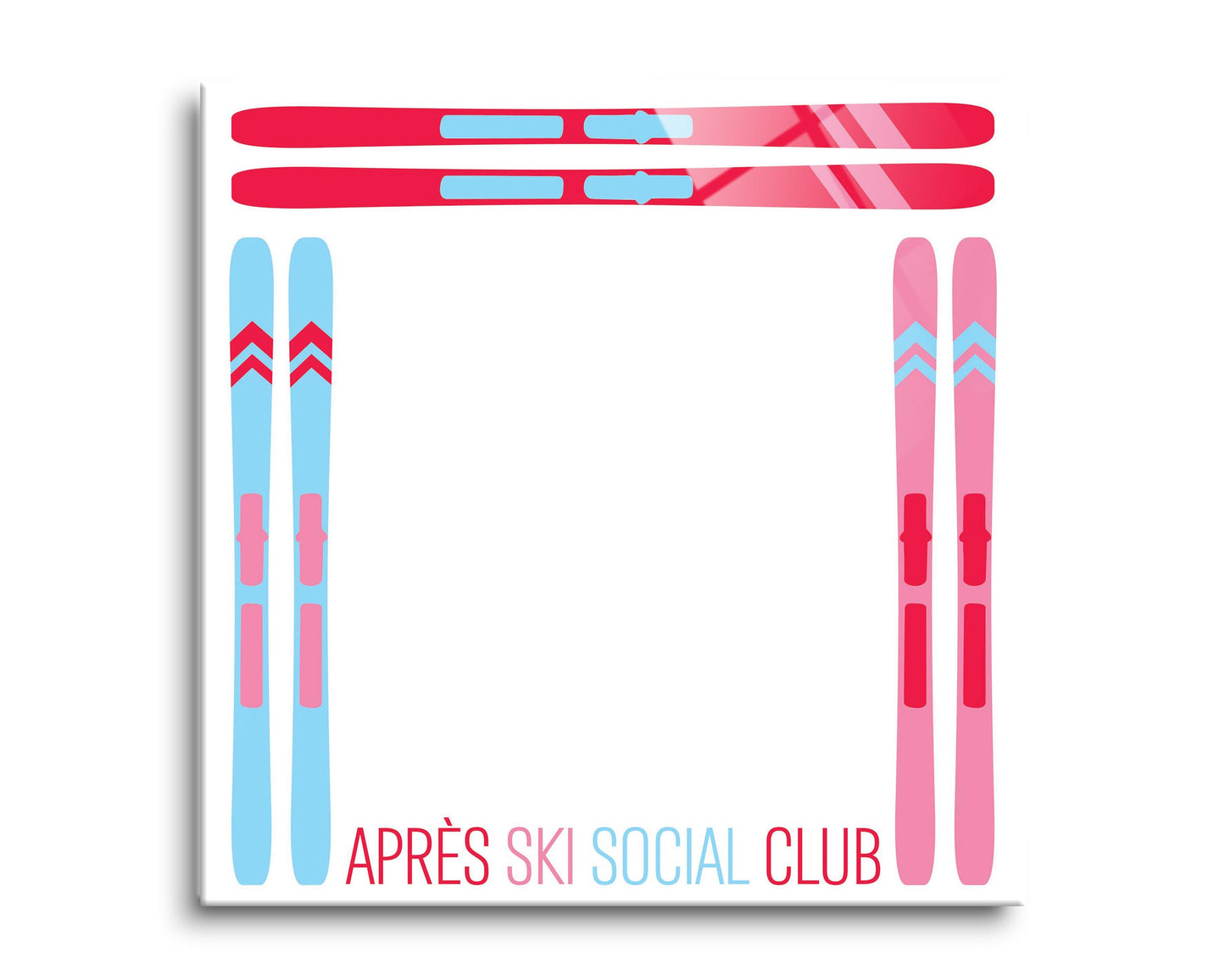 8x8 Glass Dry Erase-Après Ski -0