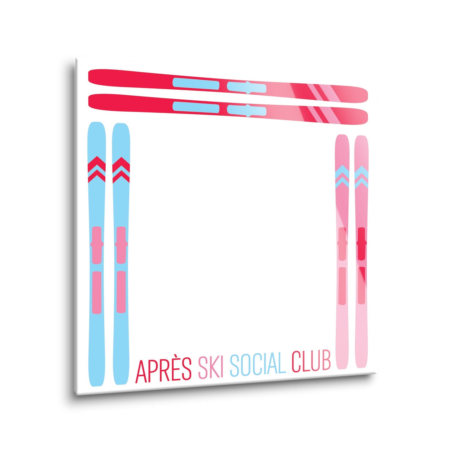 8x8 Glass Dry Erase-Après Ski -1