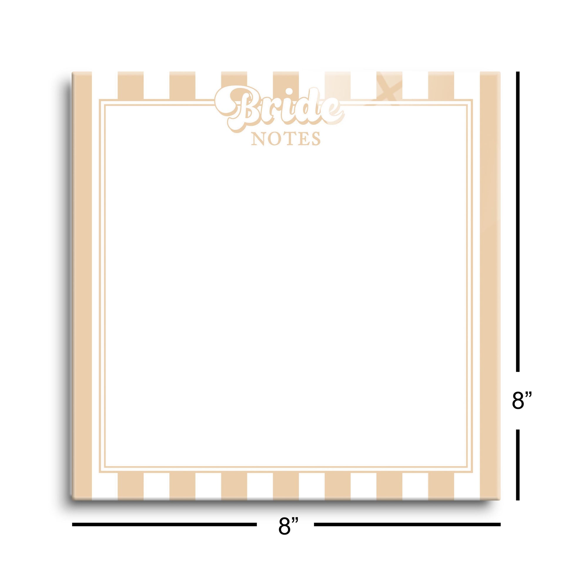 8x8 Glass Dry Erase-Happily Ever After -8