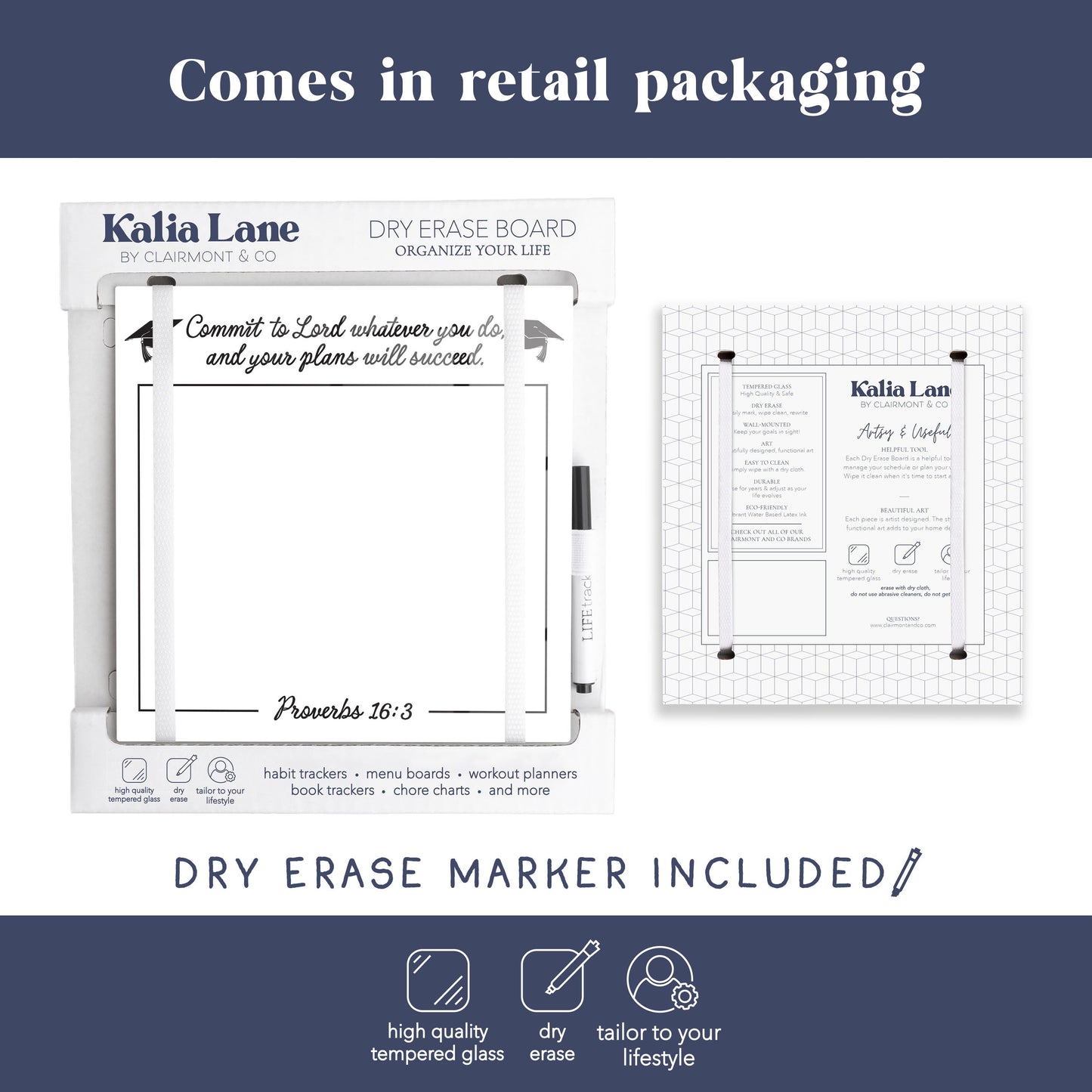 8x8 Glass Dry Erase-Commit To The Lord Whatever You Do -3