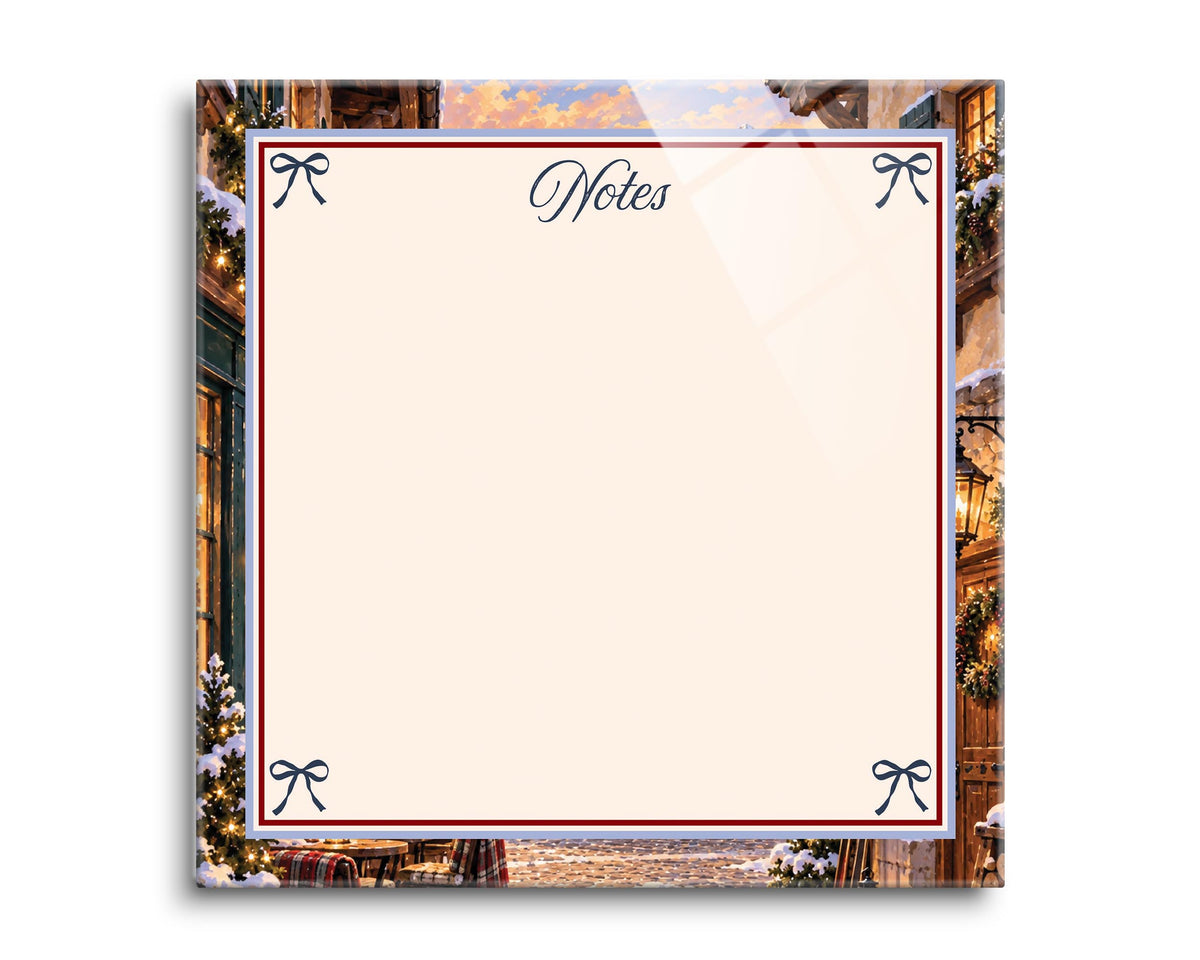 8x8 Glass Dry Erase-Chalet Girl -0