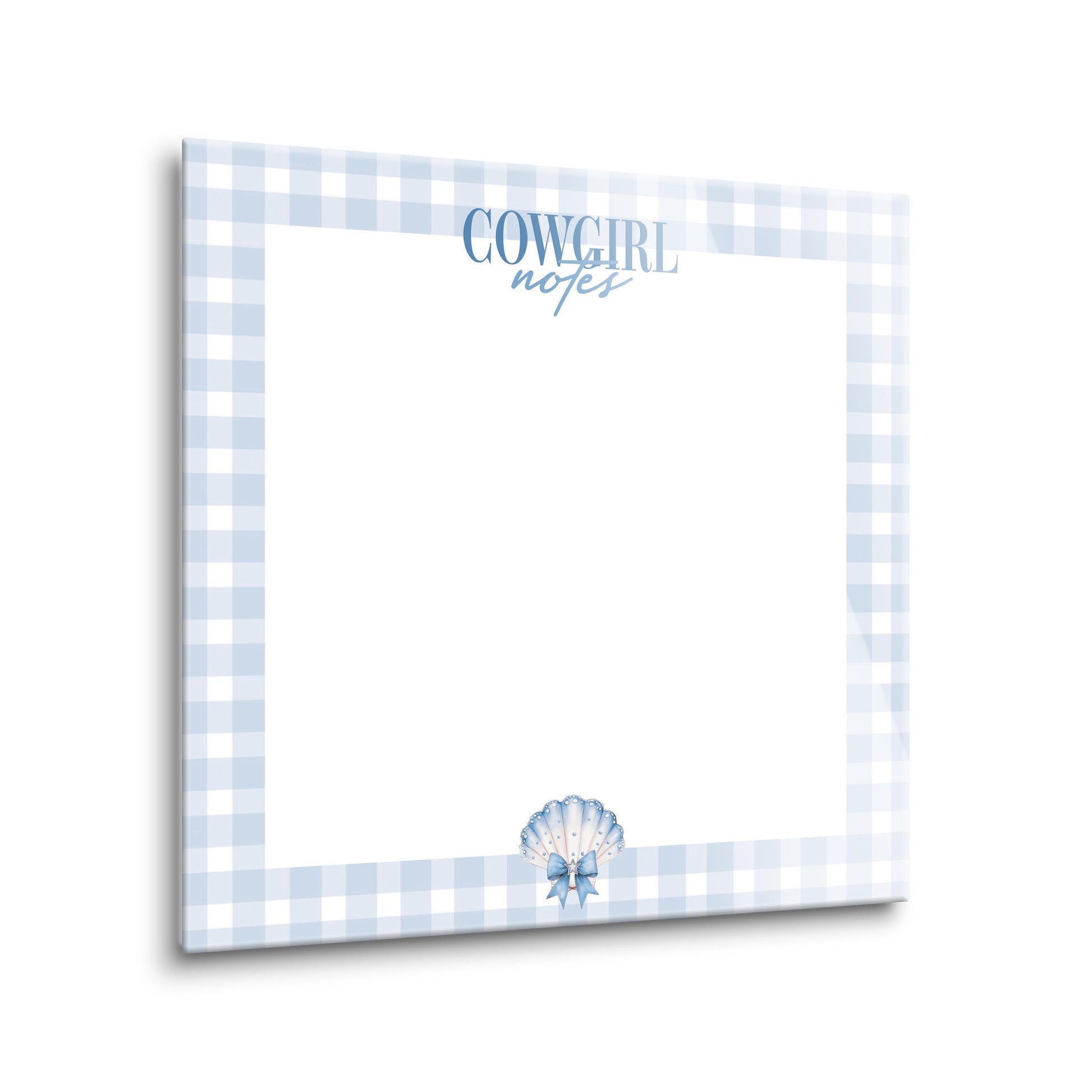 8x8 Glass Dry Erase-Coastal Cowgirl -1