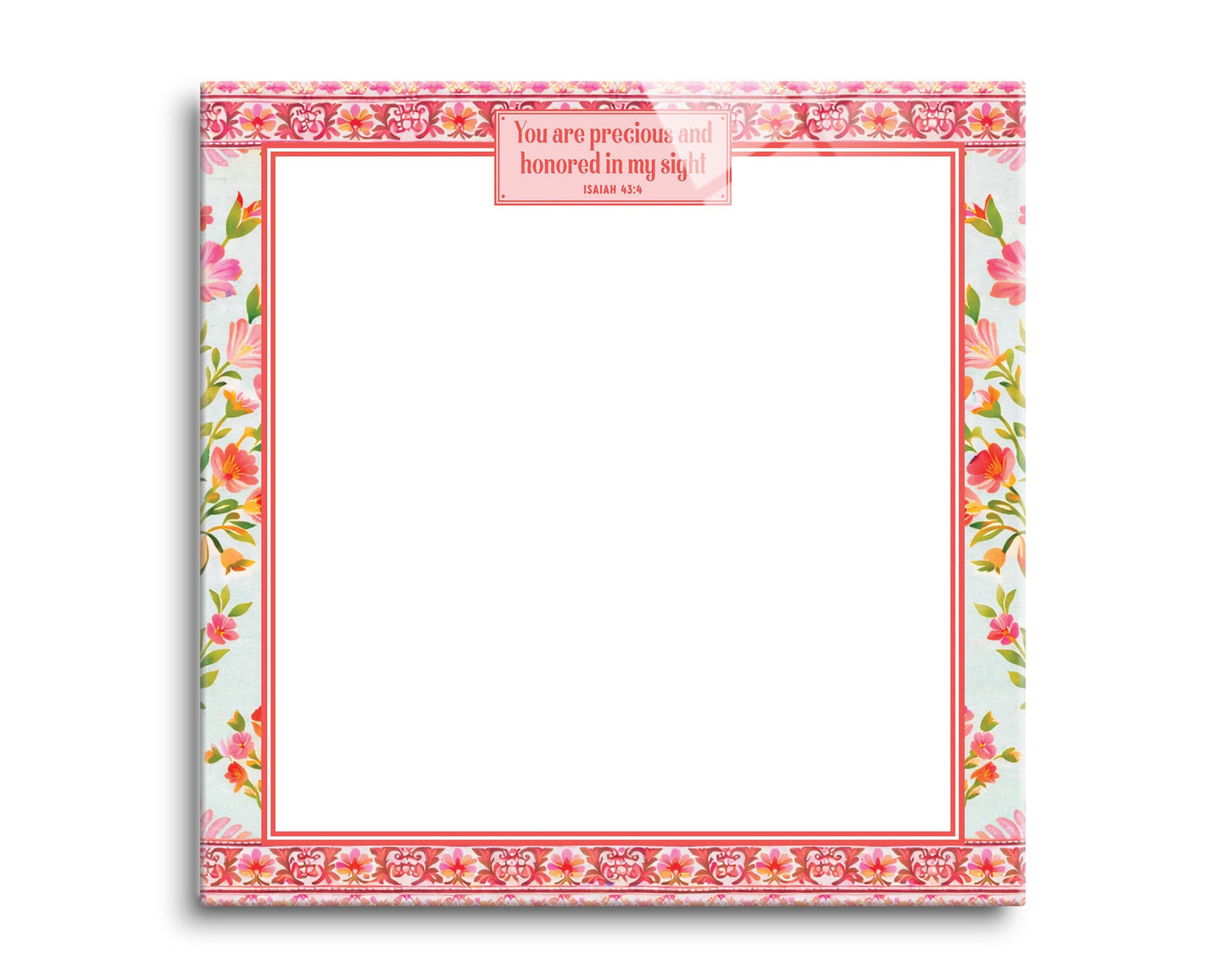 8x8 Glass Dry Erase-Faithful Promises -0