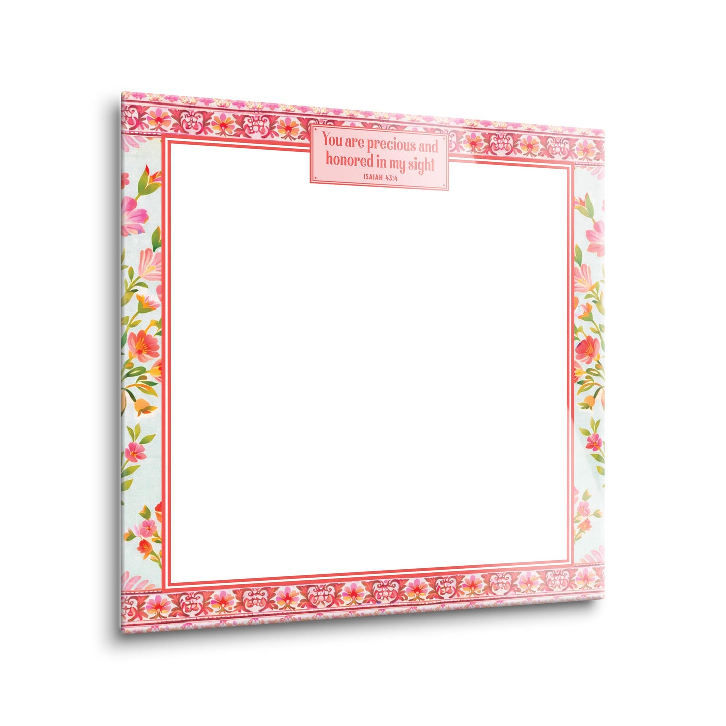 8x8 Glass Dry Erase-Faithful Promises -1