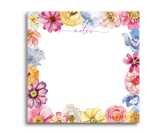 8x8 Glass Dry Erase-Fantasy Garden Notes -0