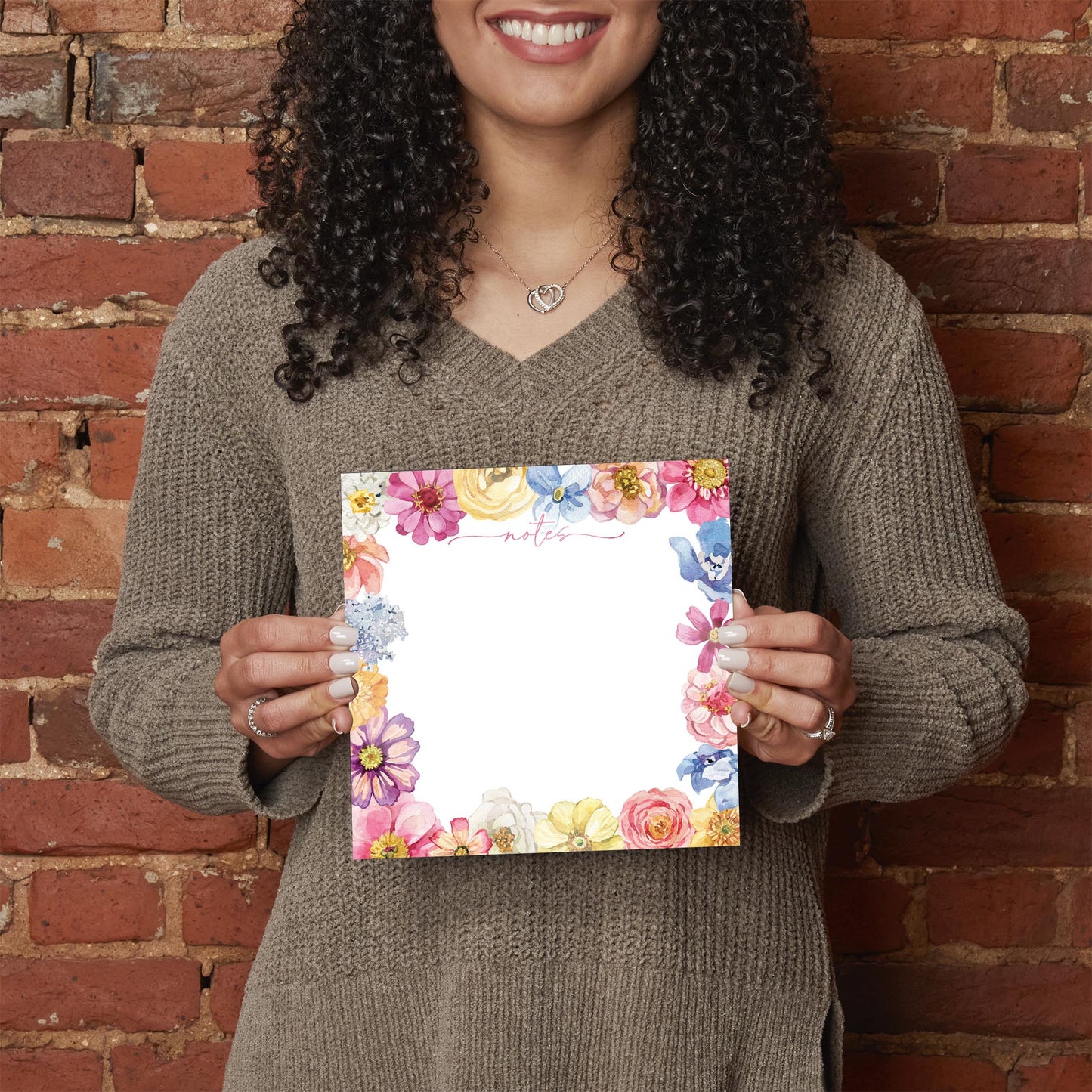 8x8 Glass Dry Erase-Fantasy Garden Notes -2